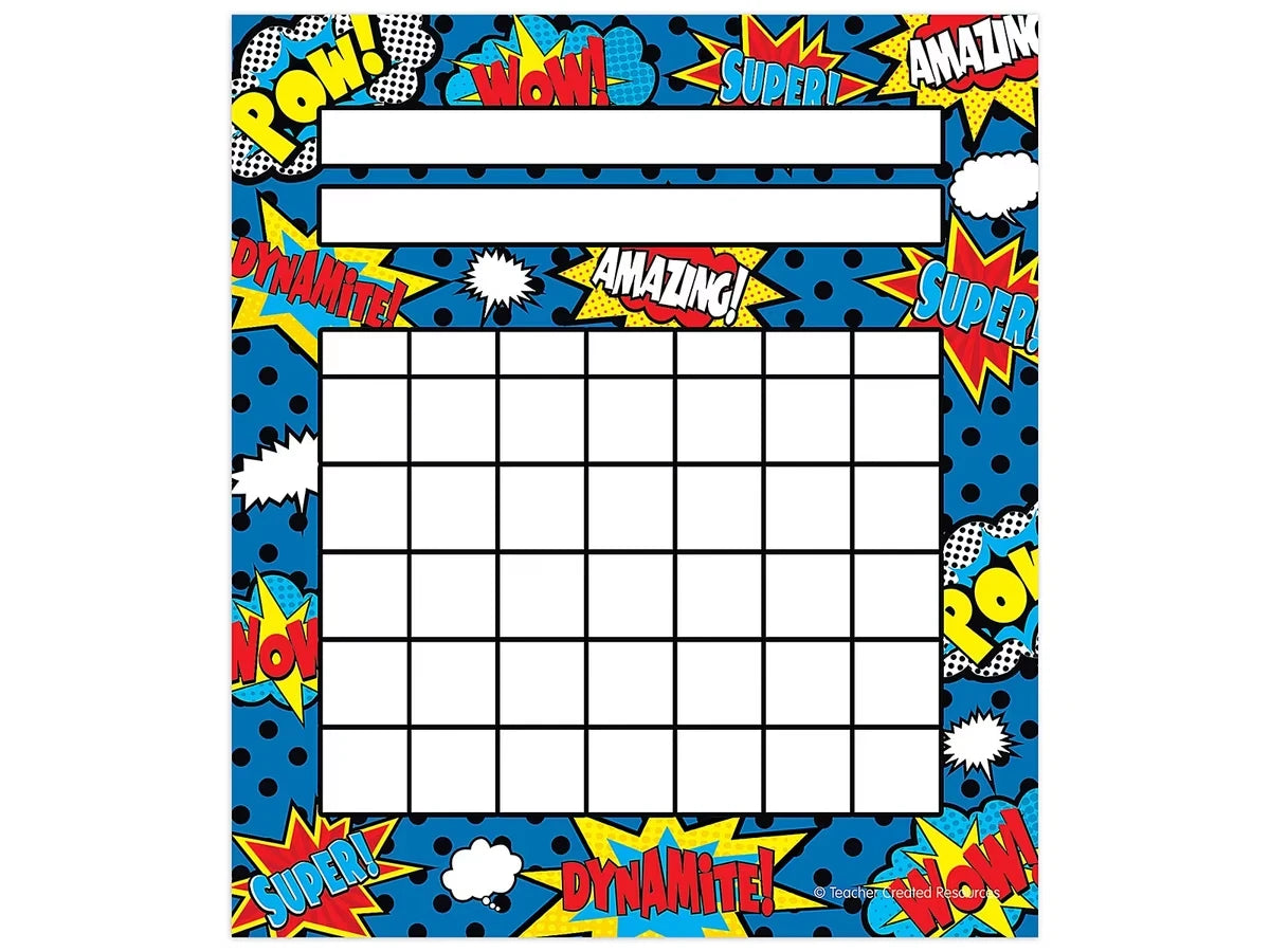 Superhero Mini Incentive Charts - US 4633