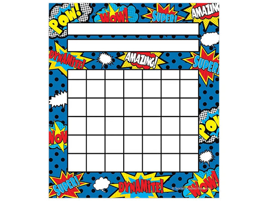 Superhero Mini Incentive Charts - US 4633