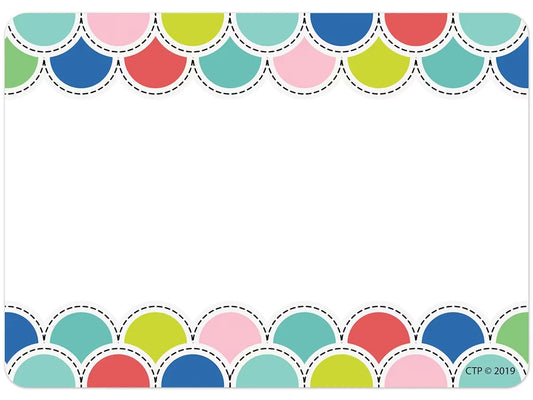 Poppin’ Scallops Name Tags - US 6850