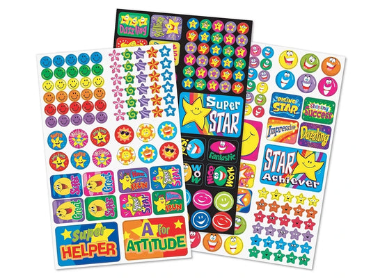 Super Star & Smile Stickers - Variety Pack - US 3595