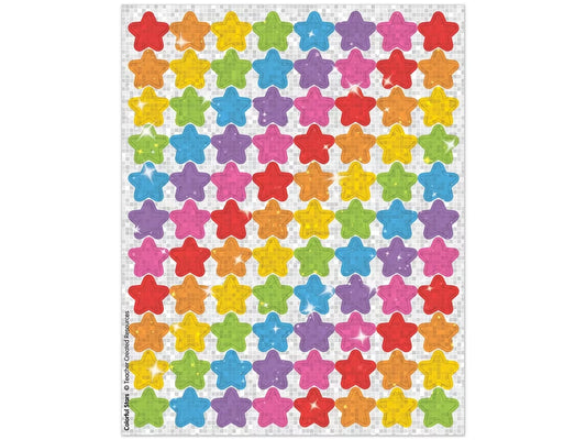 Colorful Stars Sparkle Mini Stickers - US 6454