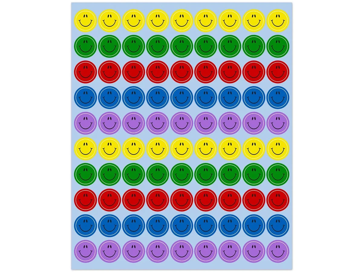 Smiley Face Mini Stickers - US 9210