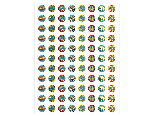 Superhero Motivational Mini Stickers - US 9683