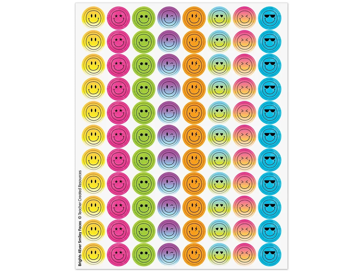 Brights 4Ever Smiley Stickers - US 7267