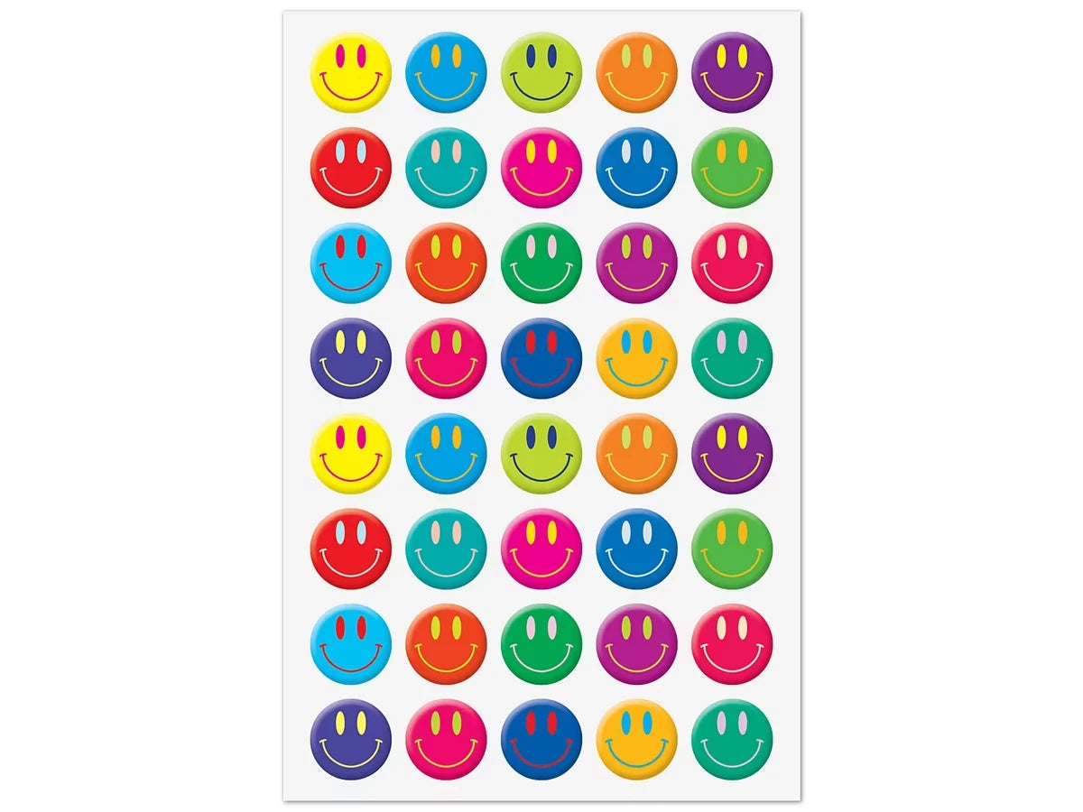 Bright Smiley Face Stickers - US 4232