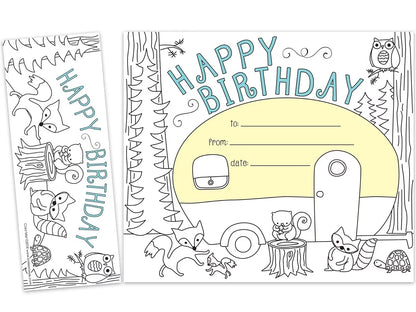 Color Me! Double-Sided Bookmark Birthday Certificates - US 1060