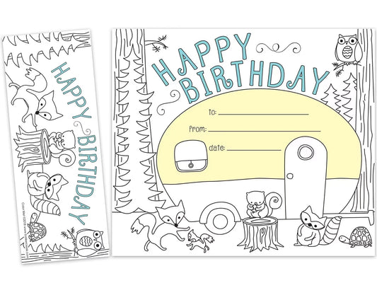 Color Me! Double-Sided Bookmark Birthday Certificates - US 1060