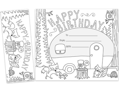 Color Me! Double-Sided Bookmark Birthday Certificates - US 1060