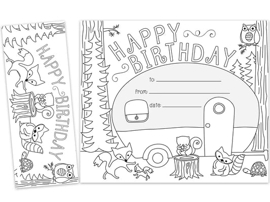 Color Me! Double-Sided Bookmark Birthday Certificates - US 1060