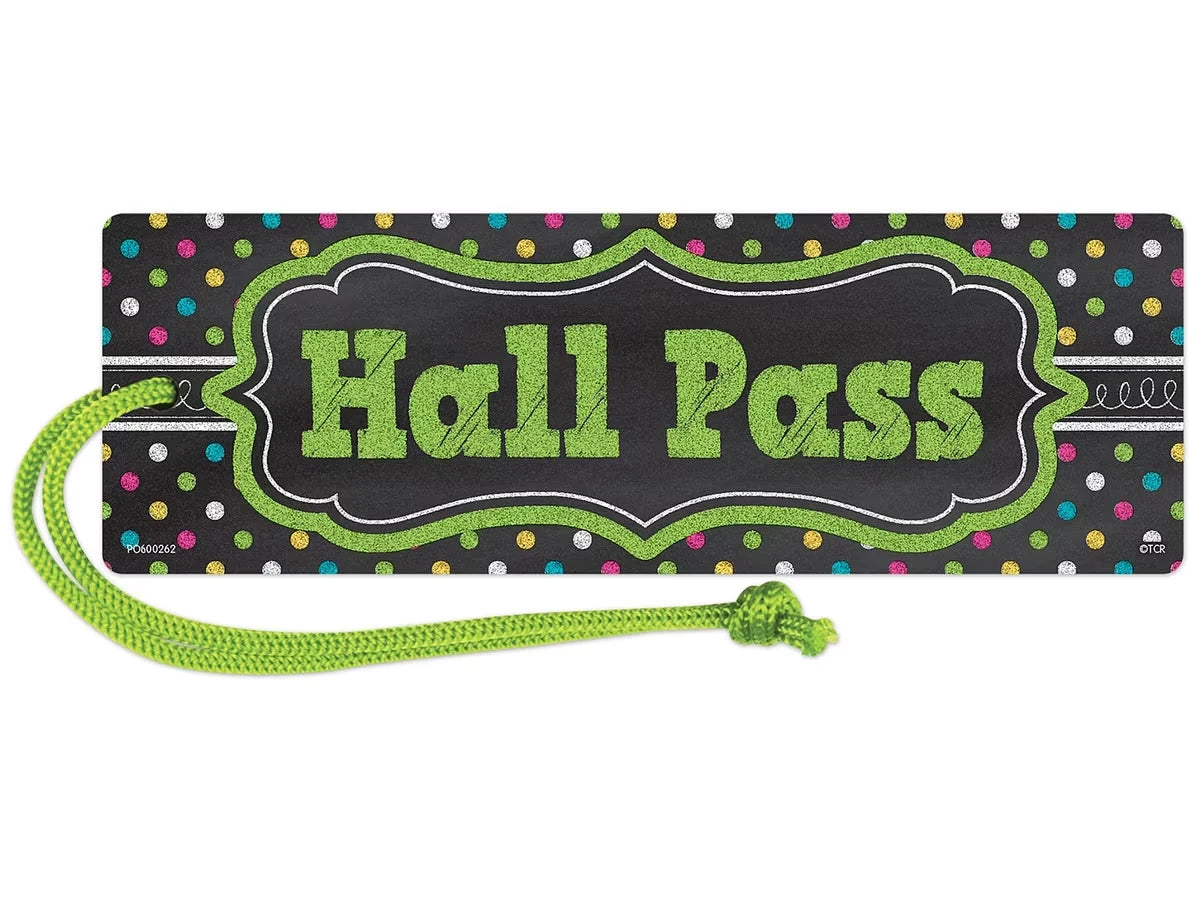Chalkboard Brights Magnetic Student Hall Pass - US 6873