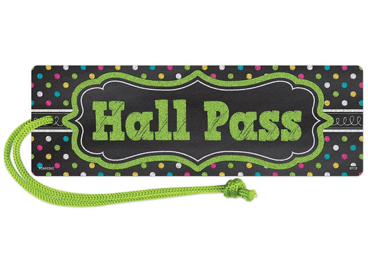 Chalkboard Brights Magnetic Student Hall Pass - US 6873