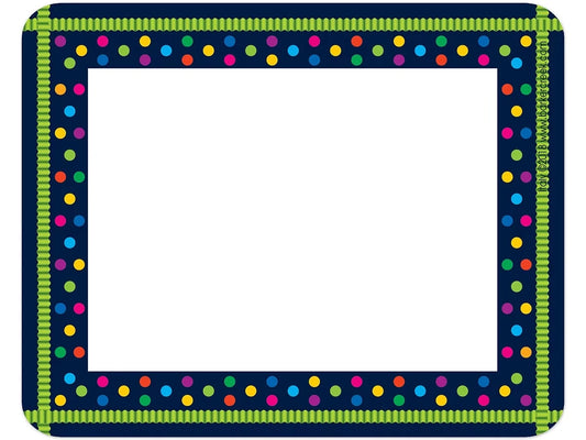 Rainbow Polka Dot Name Tags - US 5448