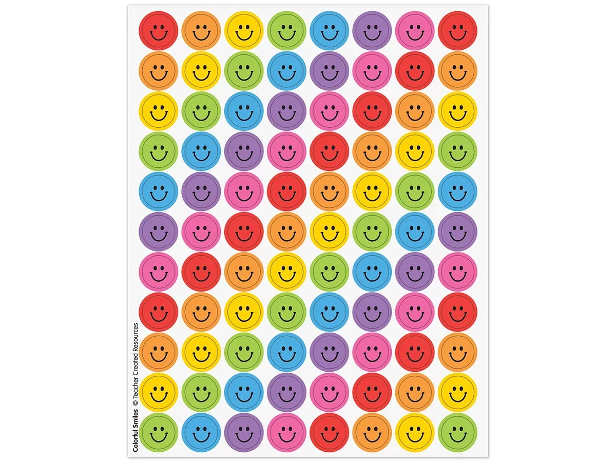 Colorful Smiles Mini Stickers - US 2126
