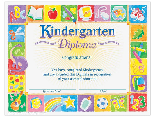 Kindergarten Diploma Certificates - US 8959