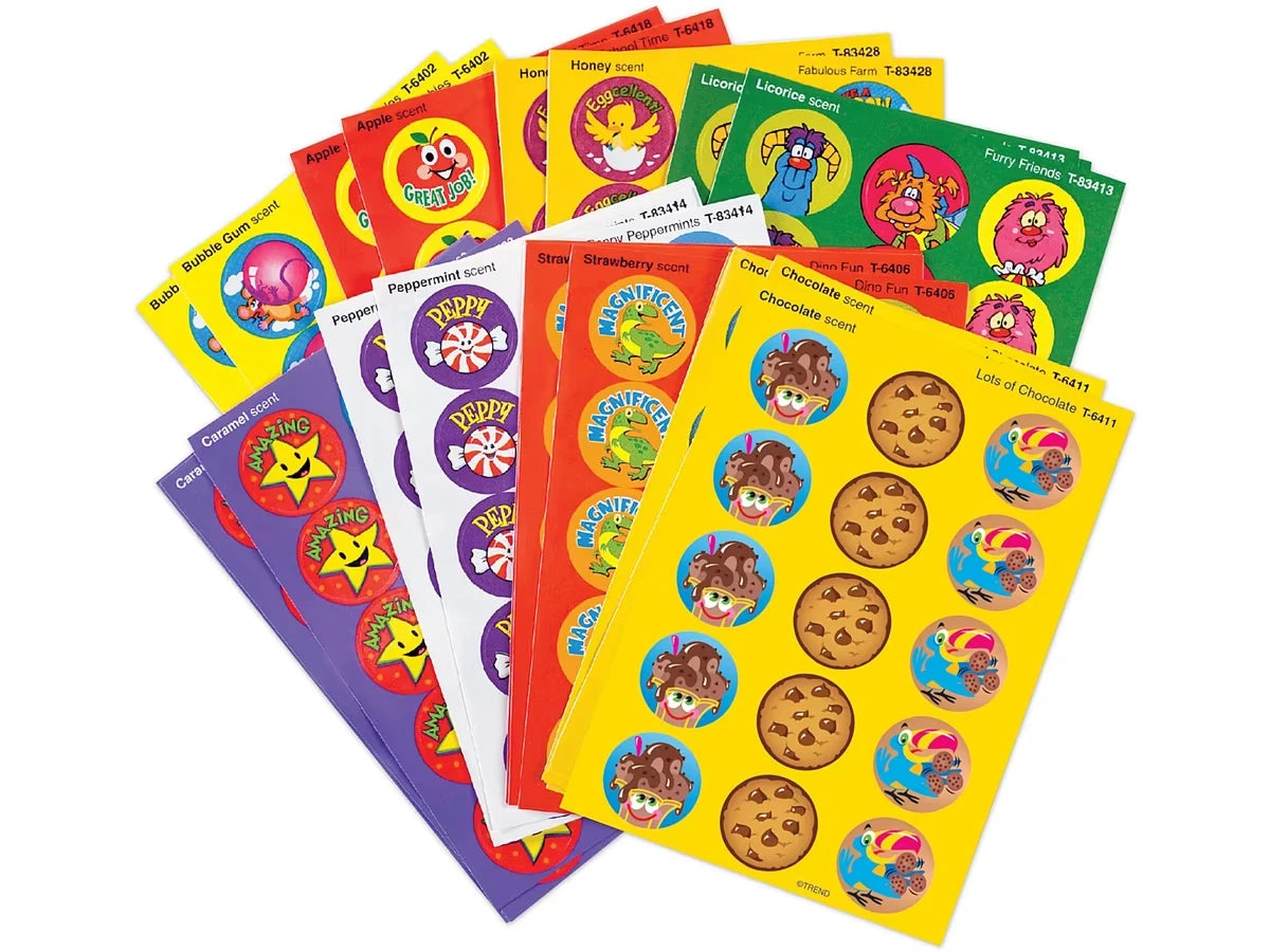 Fun Favorites Scented Motivational Stickers - Variety Pack - US 1284