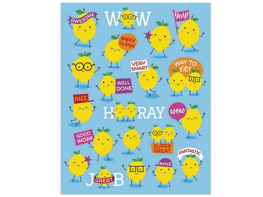 Lemon-Scented Motivational Stickers - US 6963