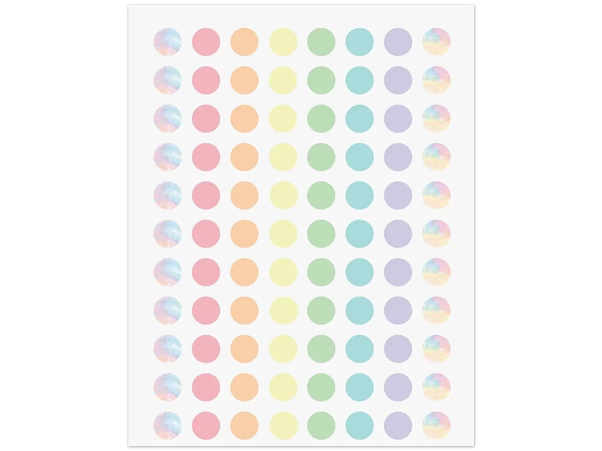 Pastel Pop Circle Mini Stickers - US 1506