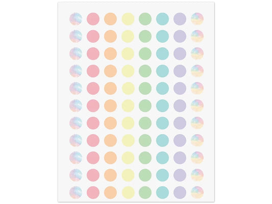 Pastel Pop Circle Mini Stickers - US 1506