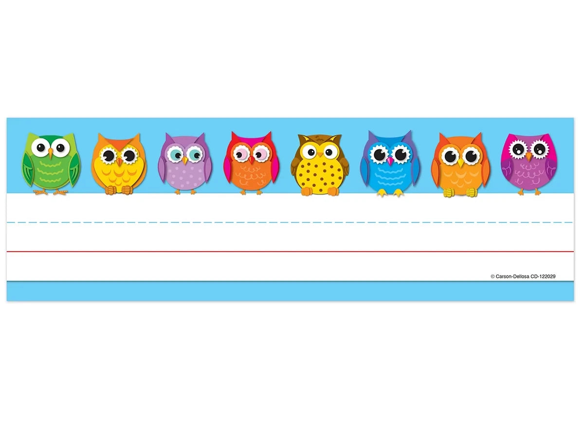 Colorful Owl Nameplates - US 1710