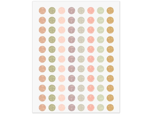Terrazzo Tones Circle Mini Stickers - US 1851