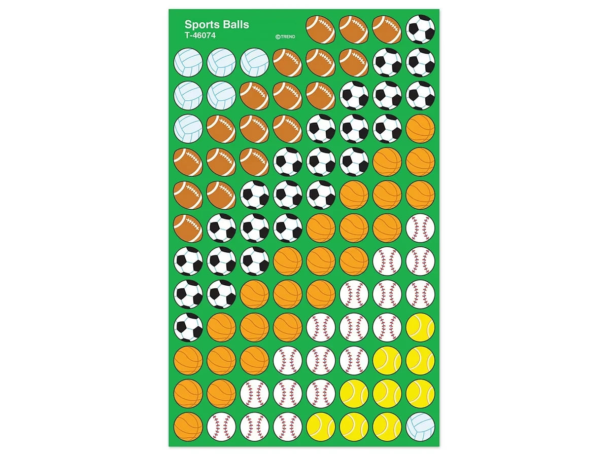 Sports Ball Mini Stickers - US 5378