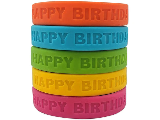 Neon Birthday Wristbands - US 6343