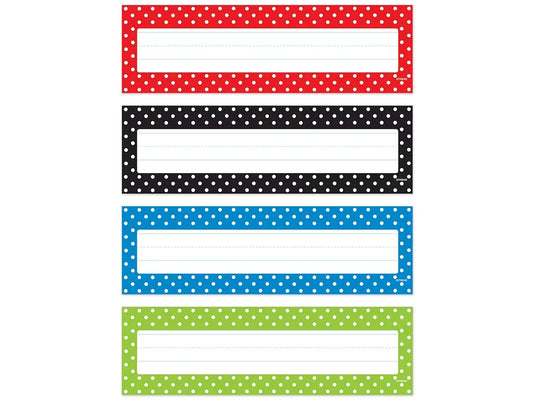 Polka Dot Nameplates - Variety Pack - US 8020