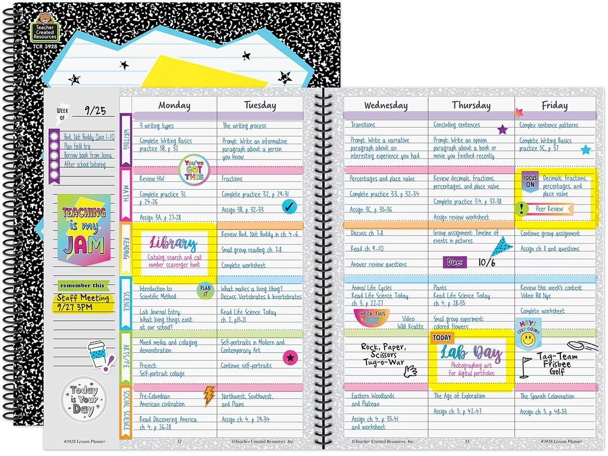 Brights 4Ever Teaching Is My Jam Lesson Plan Book - US 6221