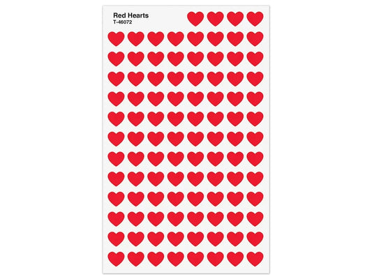 Red Heart Mini Stickers - US 8855