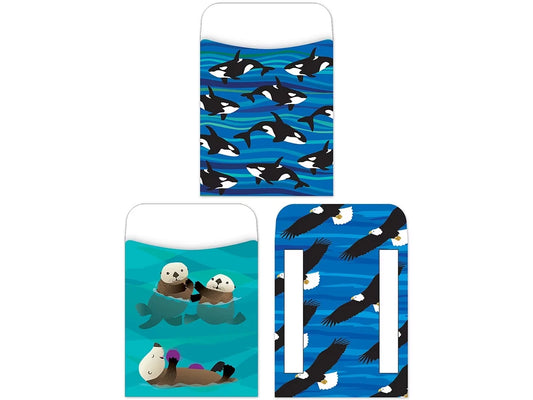 Sea & Sky Library Pockets - Variety Pack - US 3049