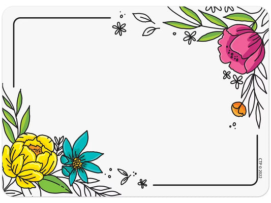 Bright Blooms Name Tags - US 4468