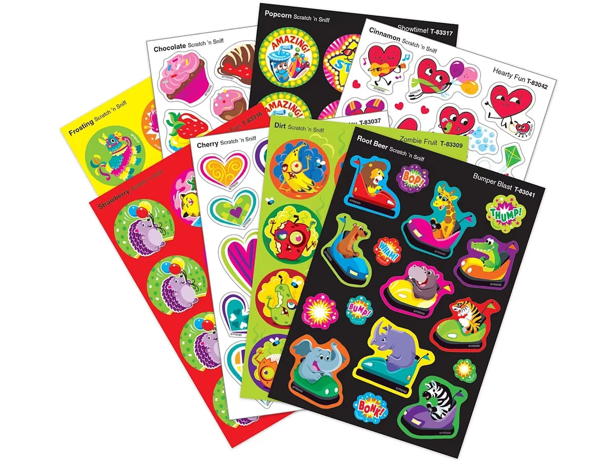 Kid Zone Scented Stickers - Variety Pack - US 8812