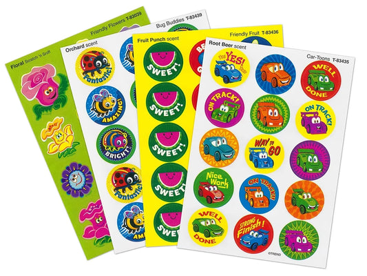 Fun Friends Scented Motivational Stickers - Variety Pack - US 6121