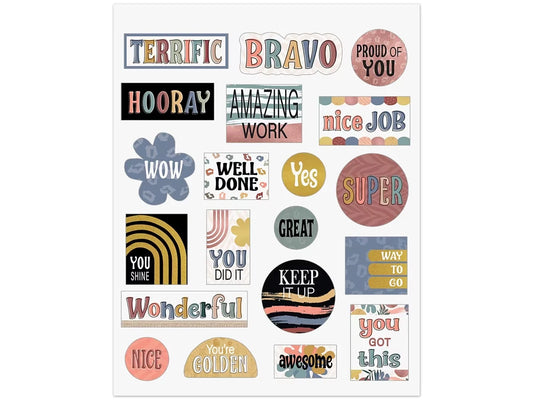 Wonderfully Wild Motivational Stickers - US 3687
