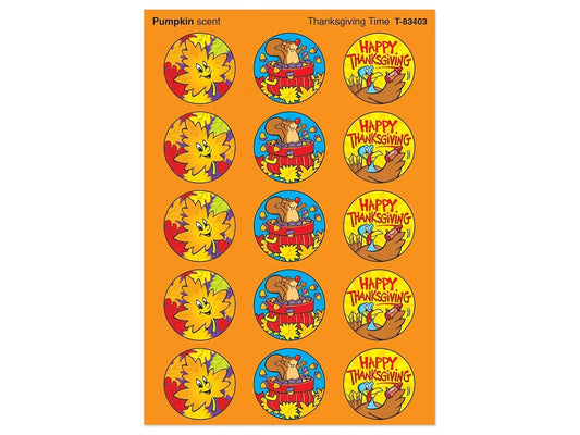 Thanksgiving Pumpkin-Scented Stickers - US 4547