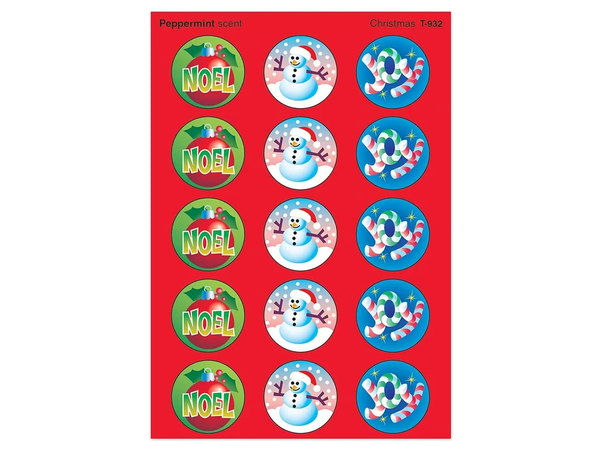 Christmas Peppermint-Scented Stickers - US 7777