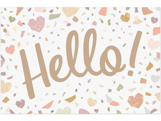 Terrazzo Tones Hello Postcards - US 4844