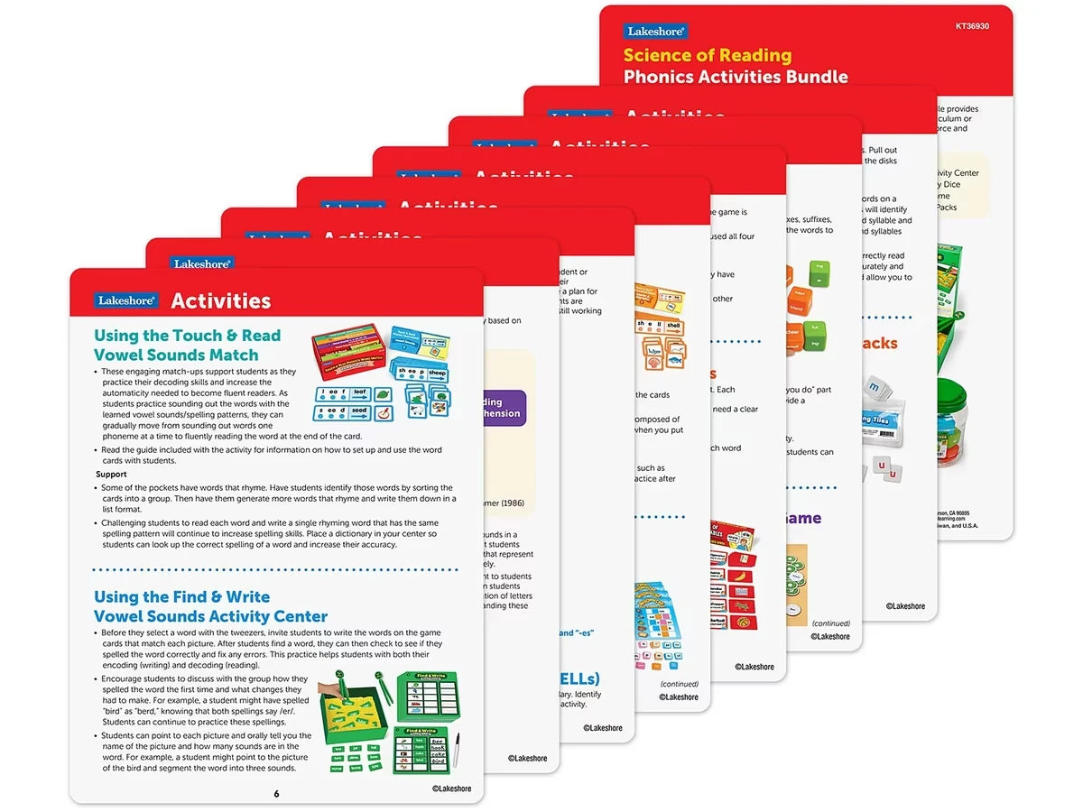 Science of Reading Phonics Activities Bundle - Gr. 2-3 - US 6728