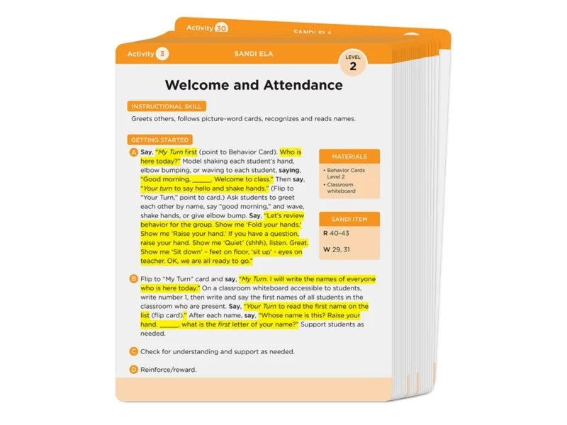 SANDI Instructional Kit: English Language Arts - Level 2 - US 7865