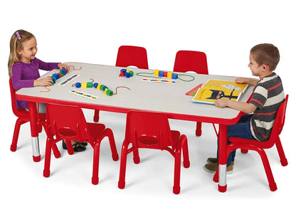 Kids Colors™ Adjustable Rectangular Tables - US 7387