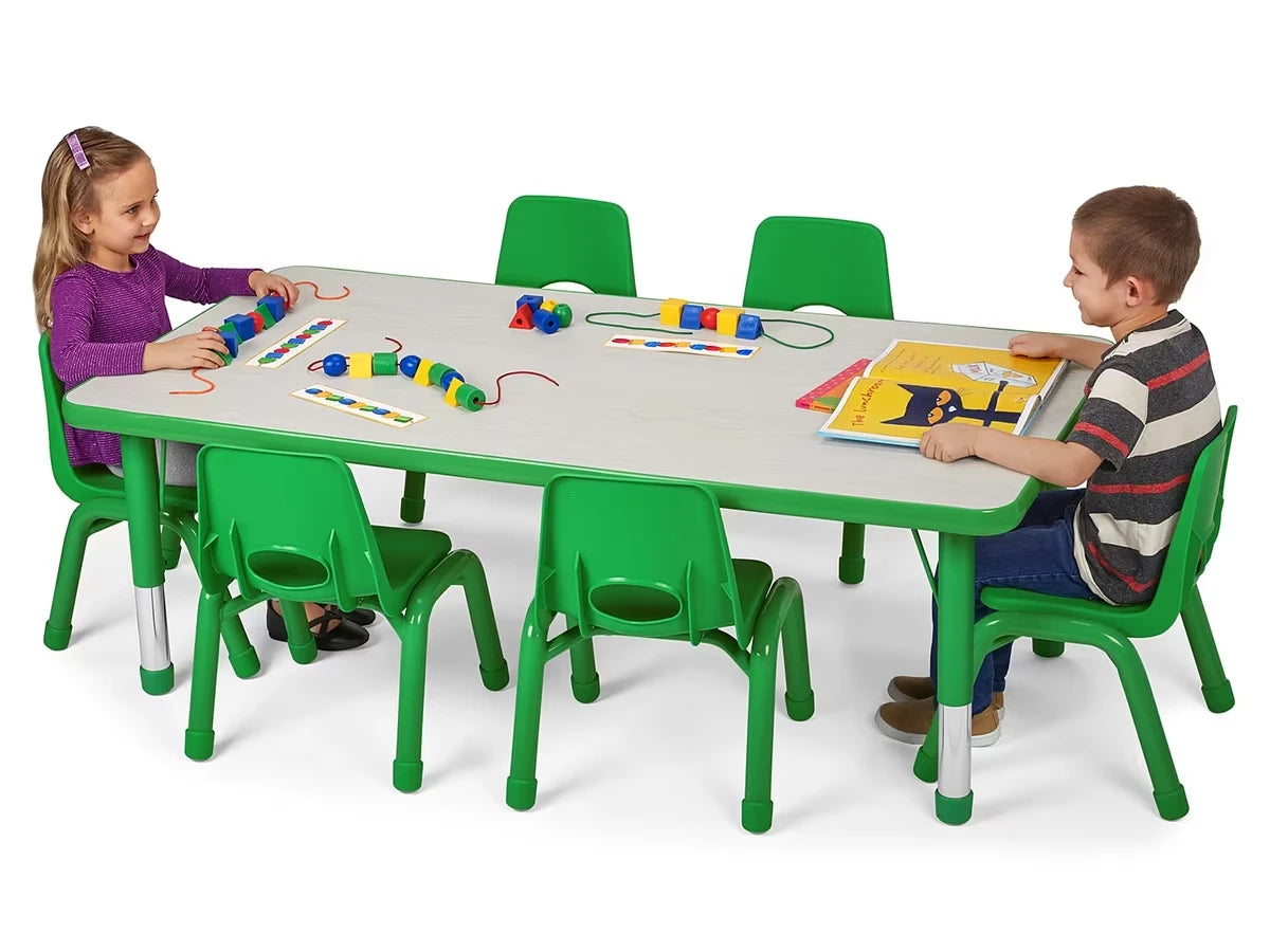 Kids Colors™ Adjustable Rectangular Tables - US 7387