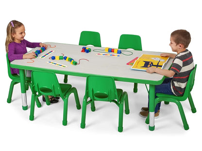 Kids Colors™ Adjustable Rectangular Tables - US 7387