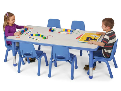 Kids Colors™ Adjustable Rectangular Tables - US 7387