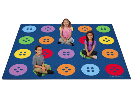 Colorful Buttons Seating Carpets - US 1496