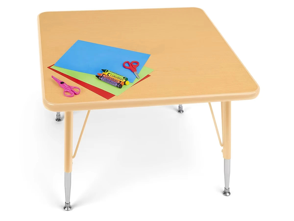 Natural Adjustable Square Tables - US 1681