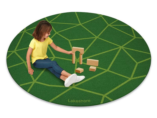 Just Like Home® Natural Mosaic Round Carpet - US 3723