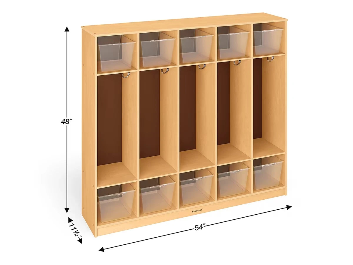 Classic Birch Coat Lockers for 10 - US 3310