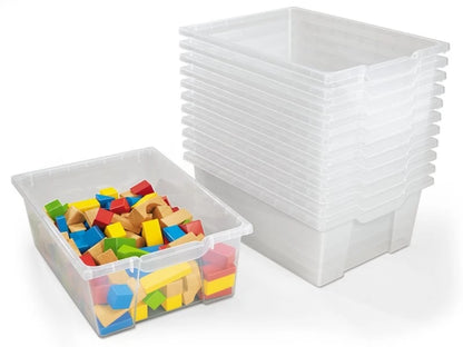 Classic Birch Big Bins See-Inside Storage Unit - 12 Cubby - US 7411