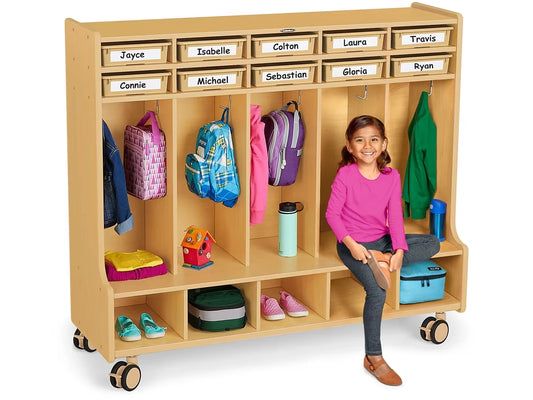 Flex-Space Jr.® Mobile Coat Lockers for 10 - US 8605
