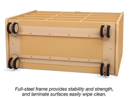 Flex-Space Jr.® Mobile Big Bin Storage Unit - US 7463